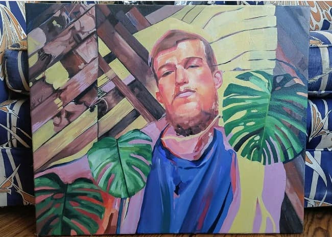 painting of the author